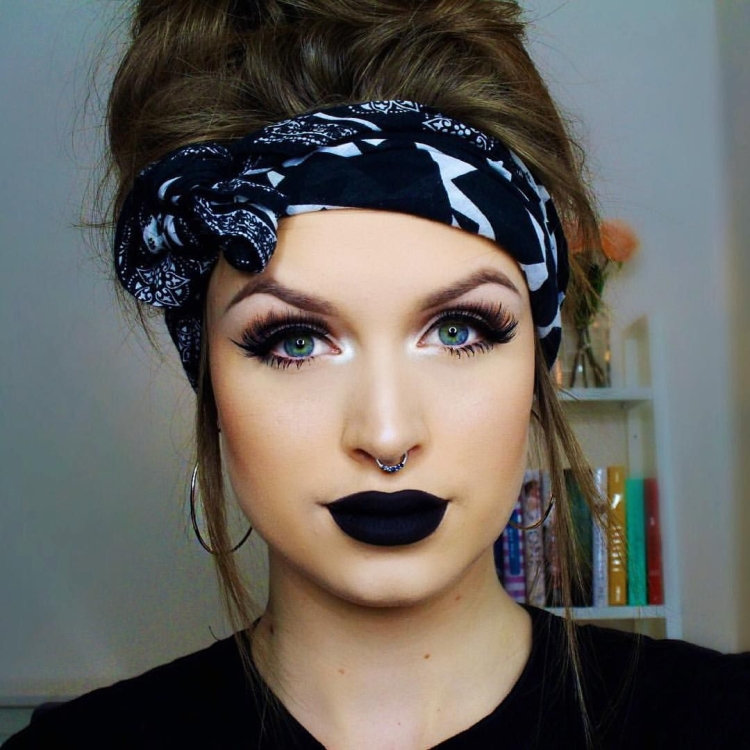 Глэм рок макияж