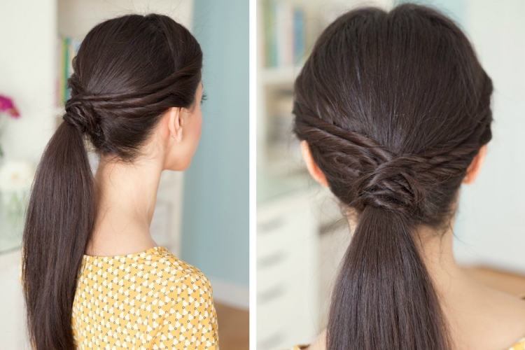 Легкие прически с хвостом
