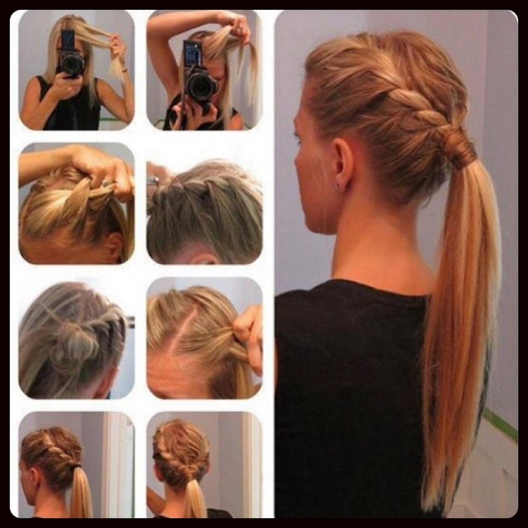 Повседневная прическа на длинные волосы в домашних