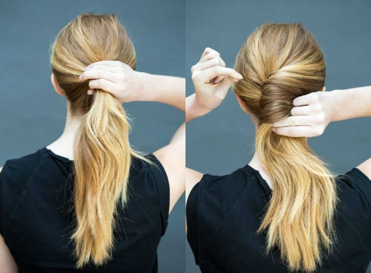 Красиво заколоть волосы средней длины