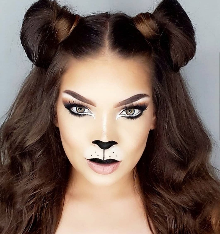 Макияж кошечки для девочки