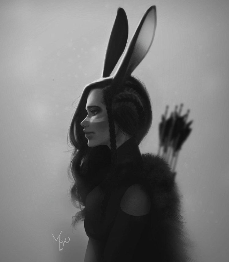 Девушка кролик