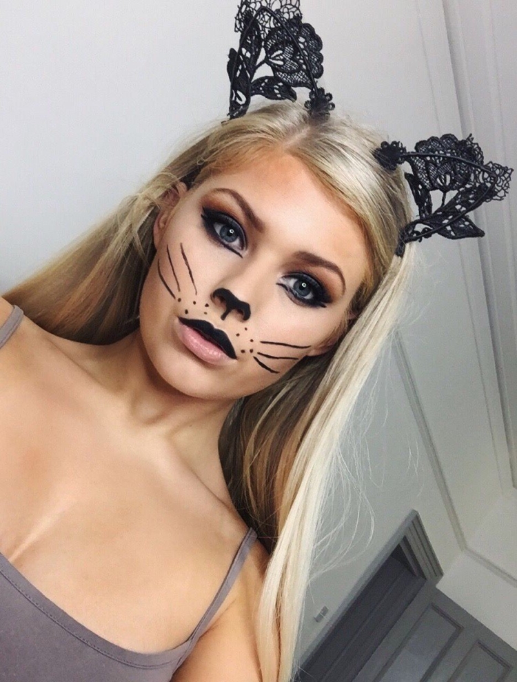 Образ кошки на Хэллоуин