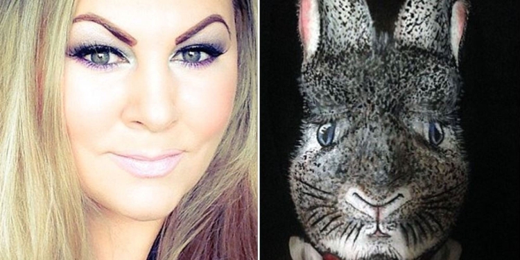 Макияж пасхального кролика