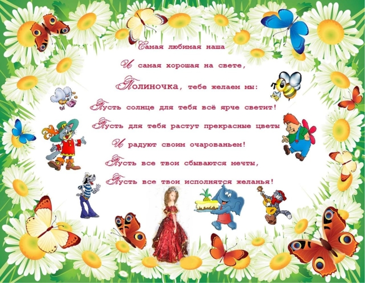 Поздравления с днём рождения Палине