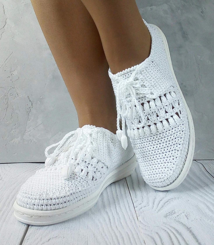 Вязаная обувь крючком