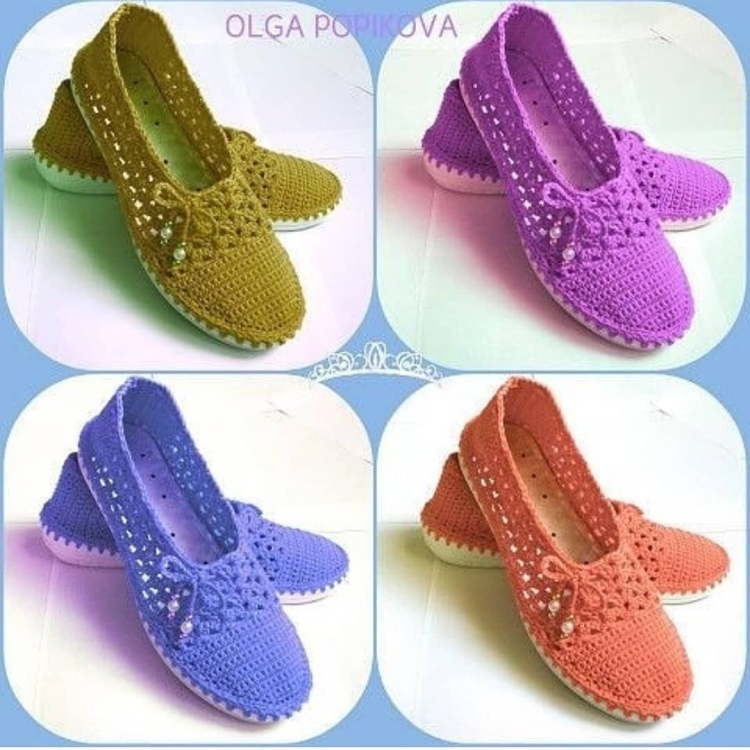 Вязаная обувь Ольги Попиковой