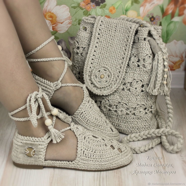 Илона Татарко вязаная обувь