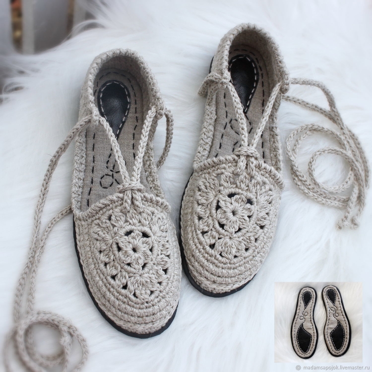 Ксения мадам сапожок вязаная обувь