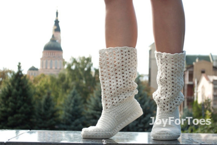 Вязаные сапоги