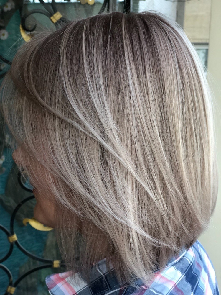 AIRTOUCH окрашивание на Седые волосы