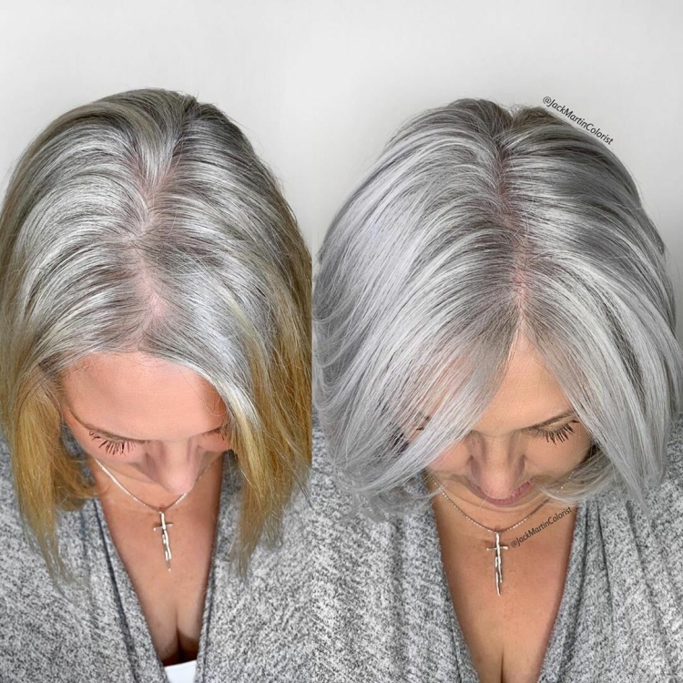 Окрашивание седых волос Джек Мартин