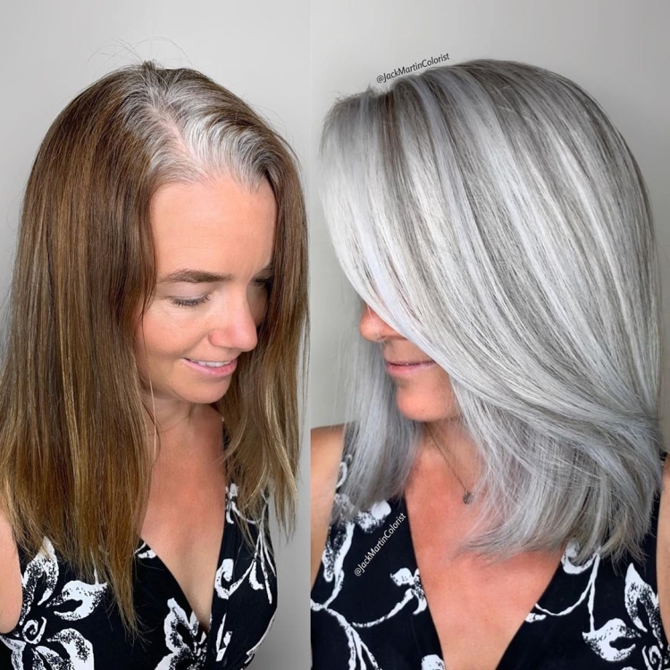 Колорист Джек Мартин Седые волосы