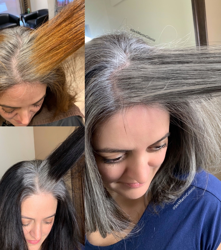 Европейское окрашивание седины