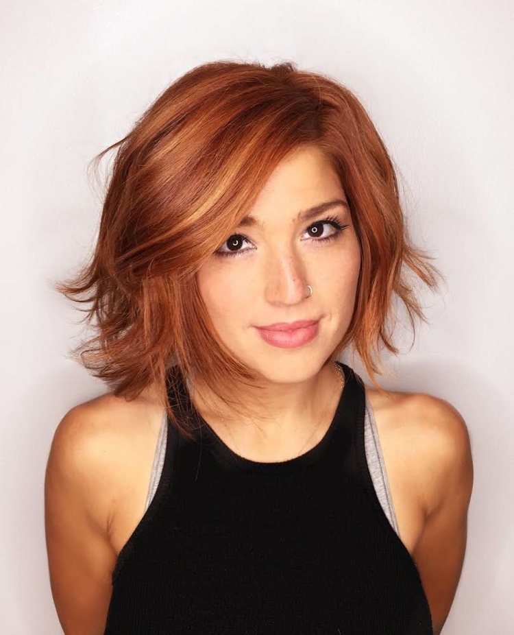 Лесенка на средние волосы карие волосы