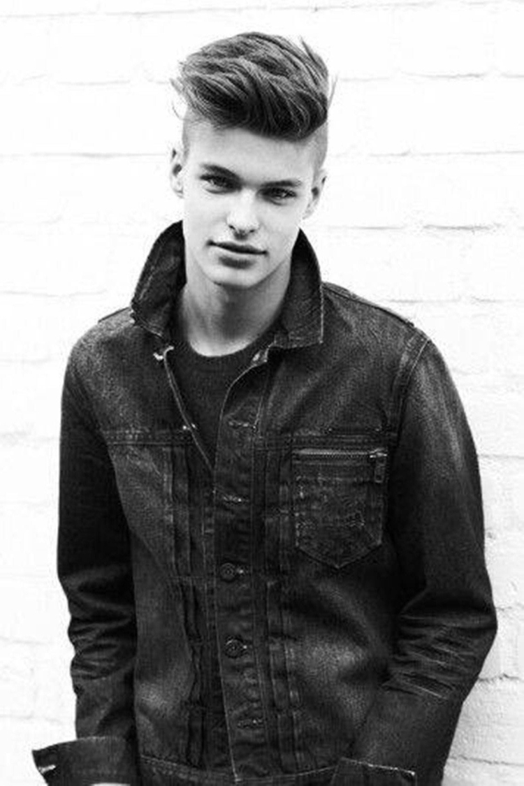 Мужские прически с выбритыми висками