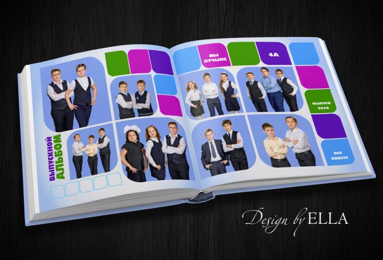 Выпускной альбом квадратный