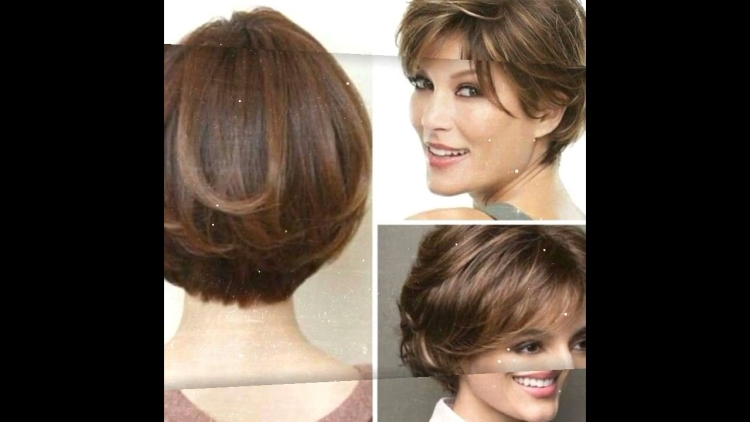 Женские стрижки для круглолицой женщин сзади