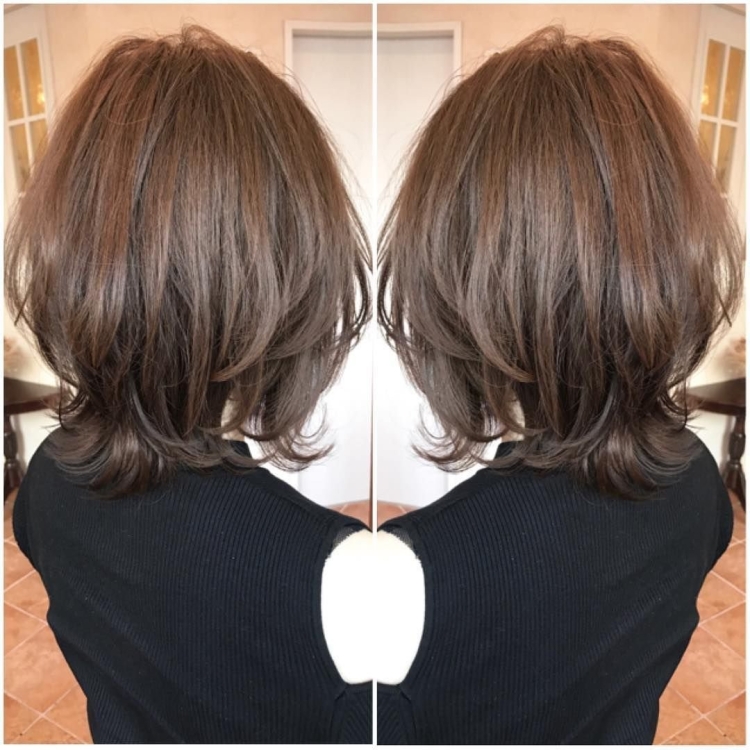 Стрижки на средние волосы спереди и сзади