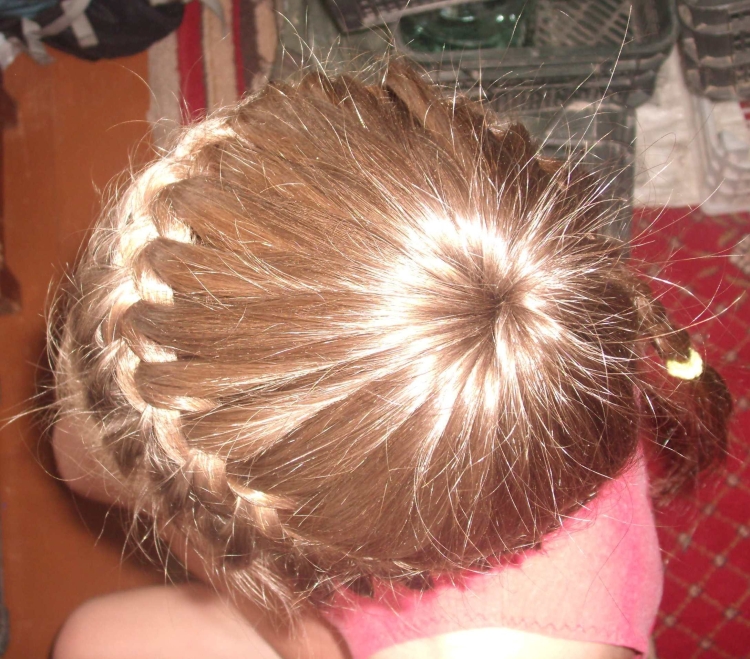 Детская прическа фонтанчик