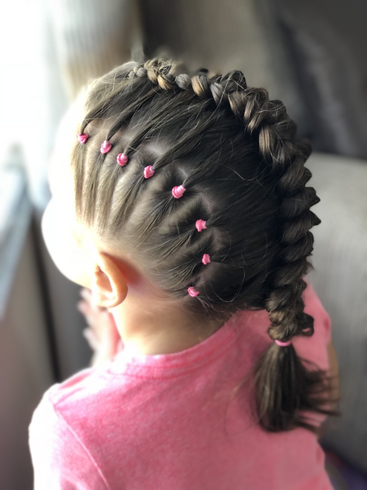 Детские прически с косичками