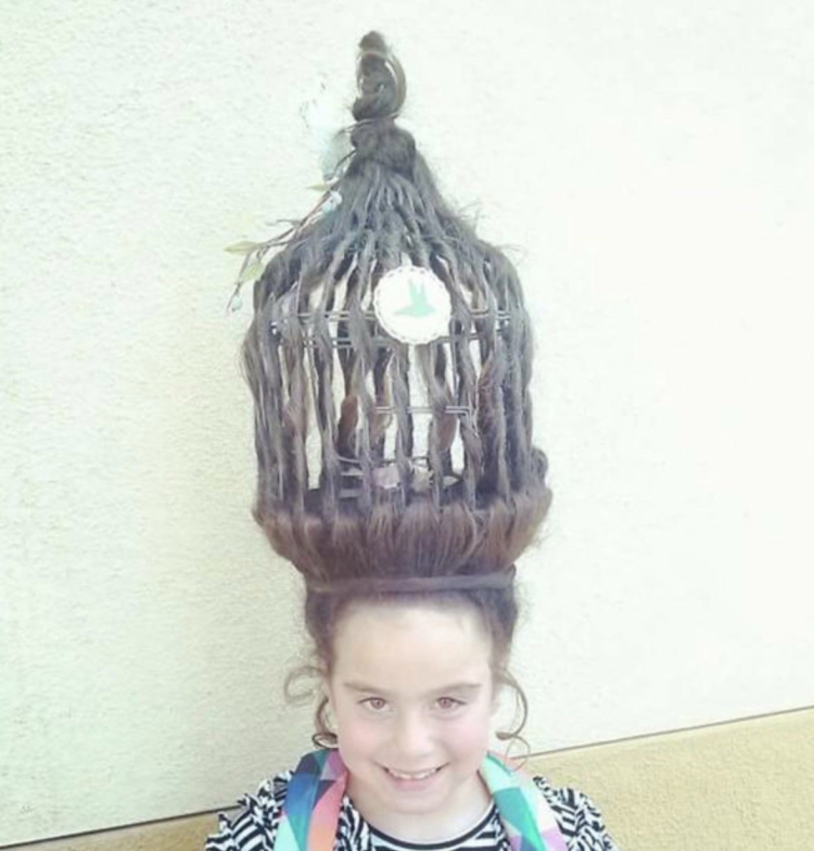 Смешные прически для девочек