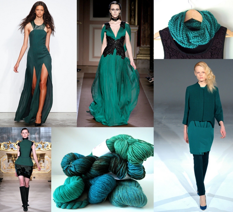 Цвет изумруд в одежде