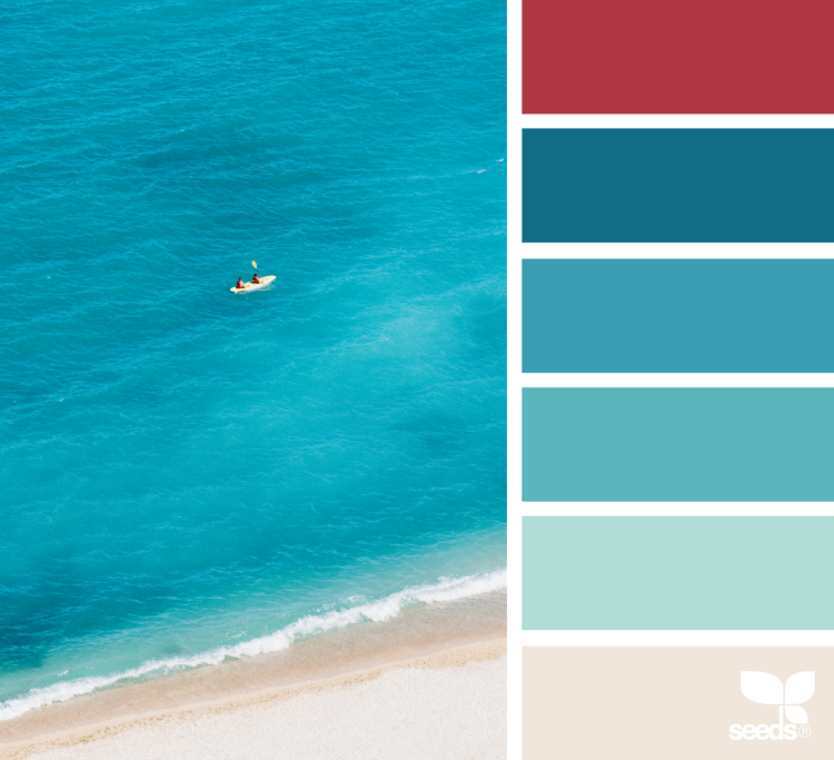 Колор палитра морская волна