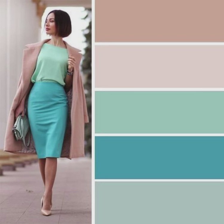 Мятный цвет сочетание