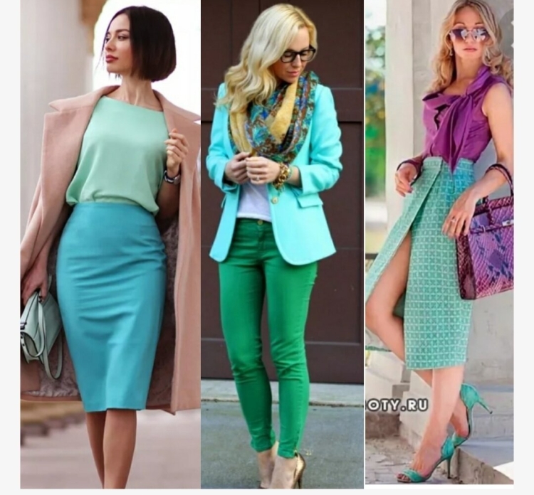 Мятный цвет сочетание в одежде