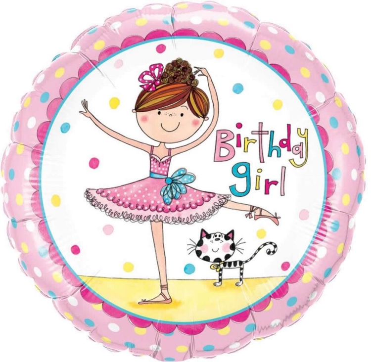 Открытка с днем рождения танцовщице