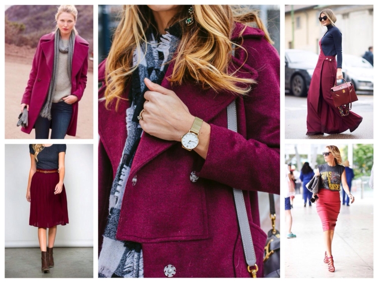 Ягодный цвет в одежде