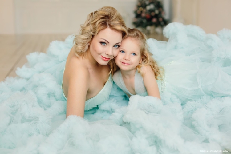Фотосессия с дочкой в студии