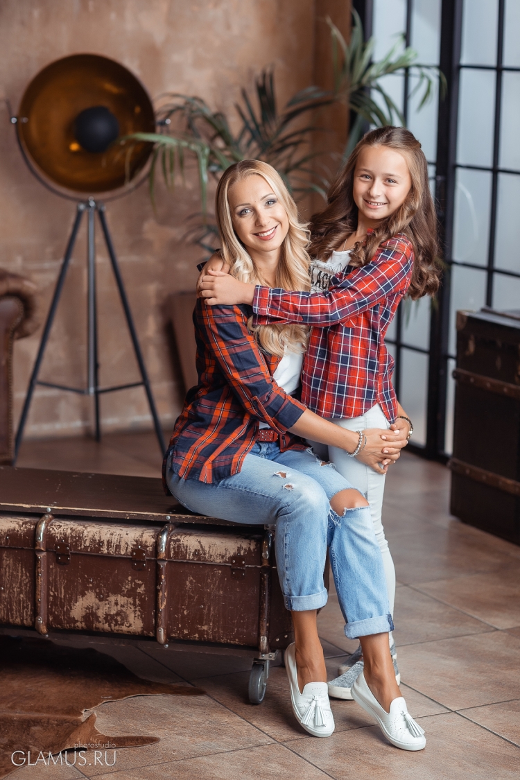 Фотосет с дочкой в студии