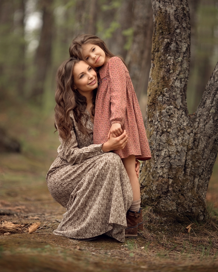 Фотосессия мама и дочка