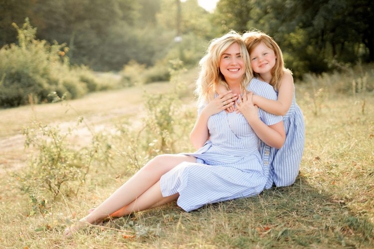 Фотосессия с мамой на природе