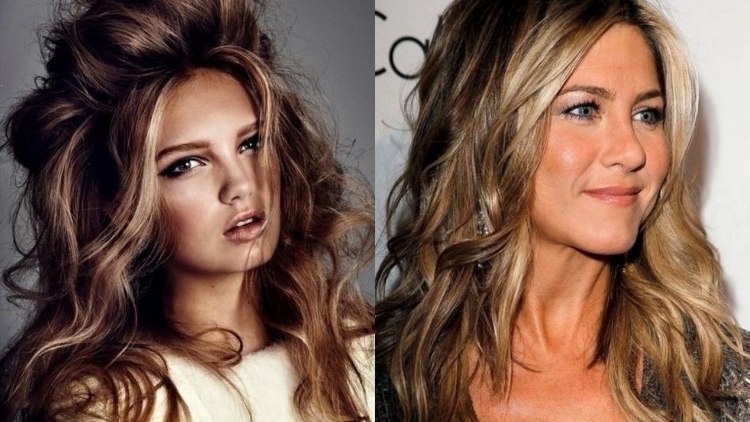 Мелирование с темными корнями