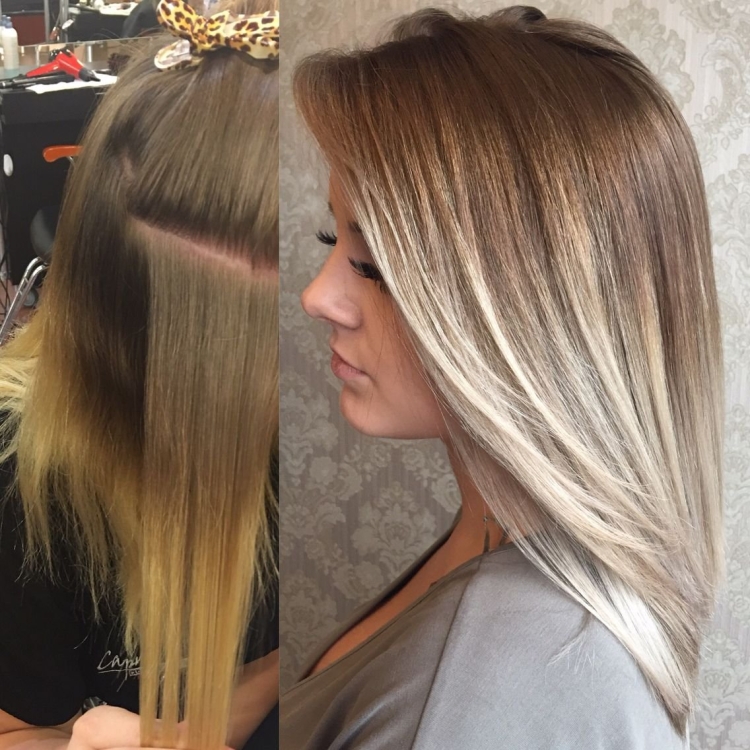 Мелирование балаяж тонирование омбре