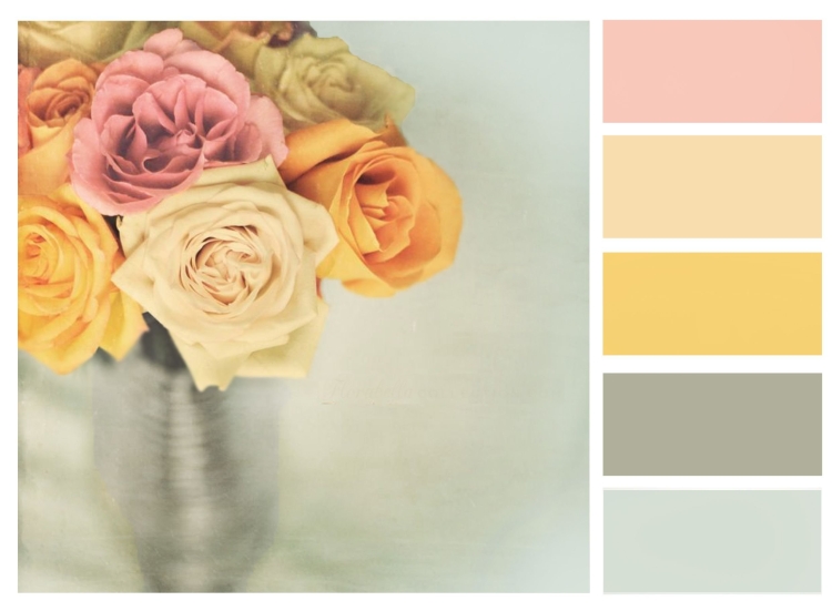 Цветовая палитра шебби Шик