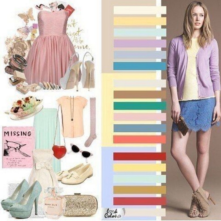 Стиль сочетание цветов в одежде