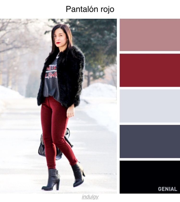 Сочетание серого и бордового