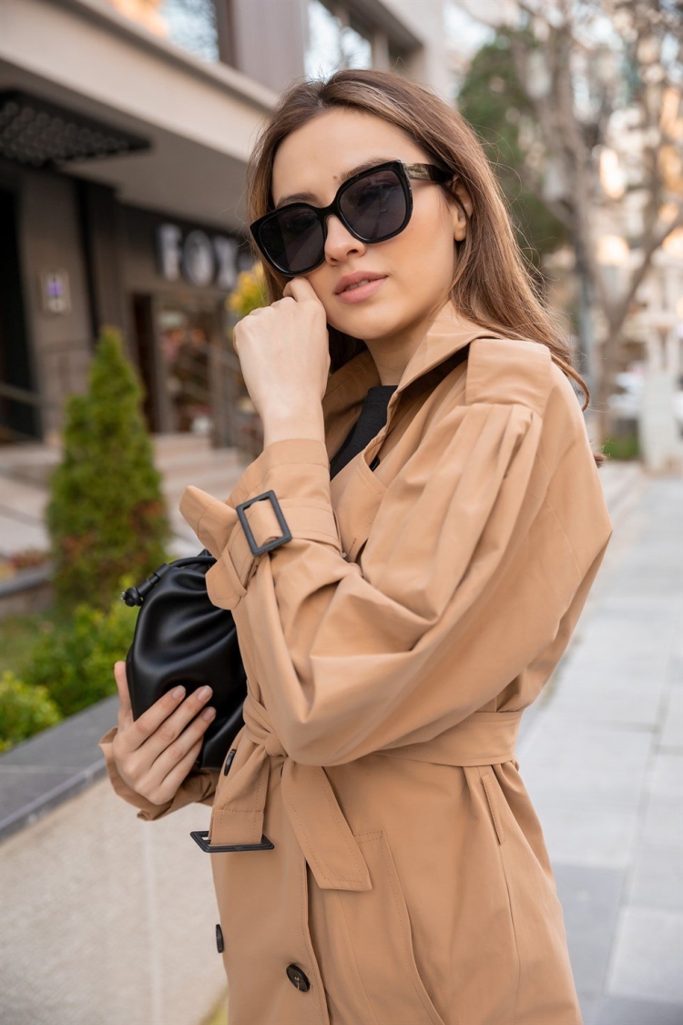 Пальто женское цвет кэмел образы