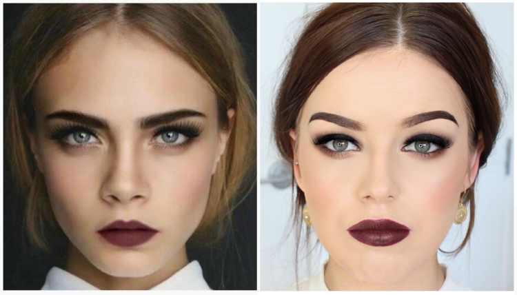 Макияж Смоки на нависшее веко