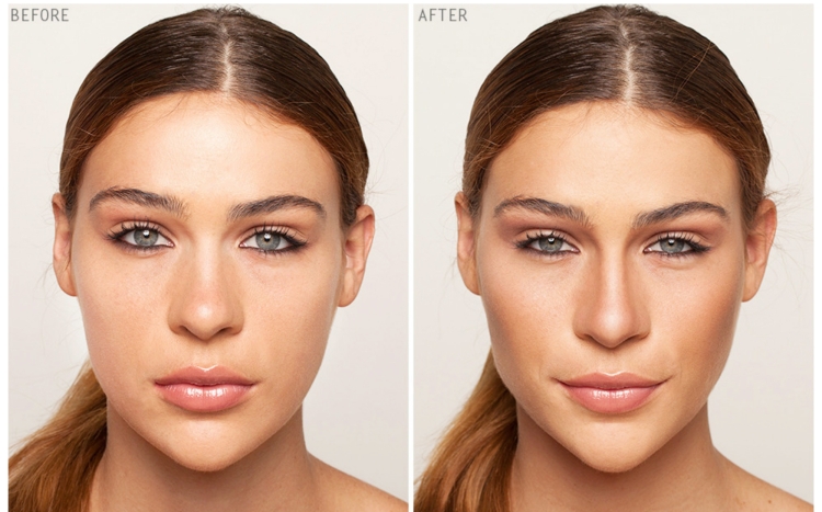 Контурирование носа с горбинкой