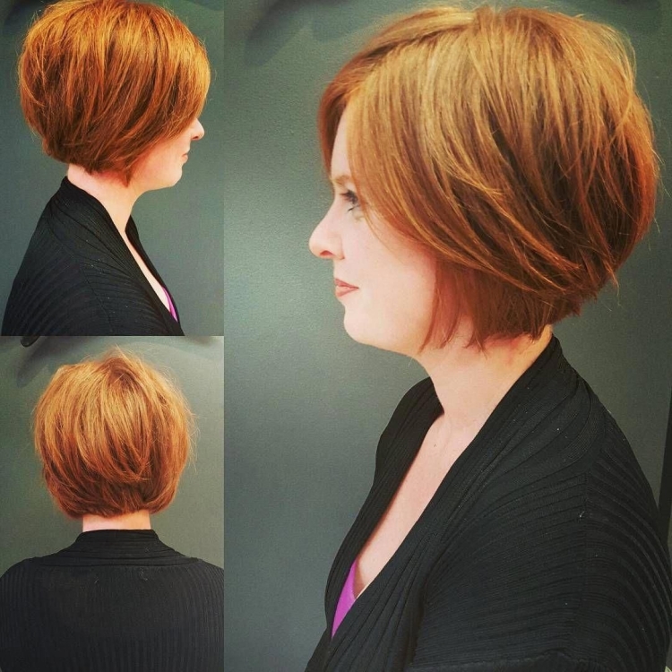 Боб каре на ножке градуированное на короткие