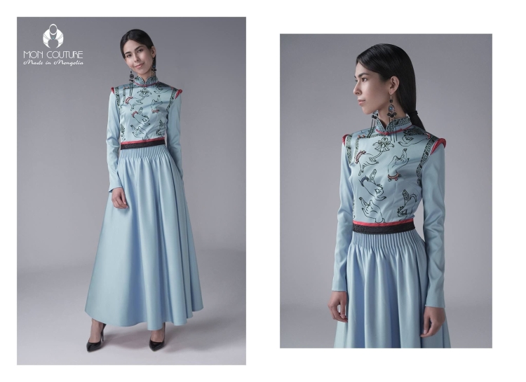 Платье тувинского стиля