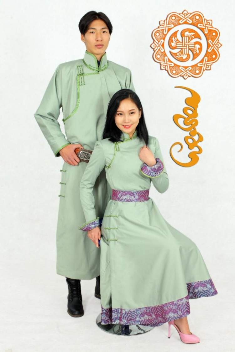 Стилизованное бурятское платье для женщины
