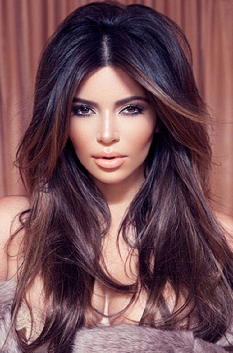 Светлые пряди на черном