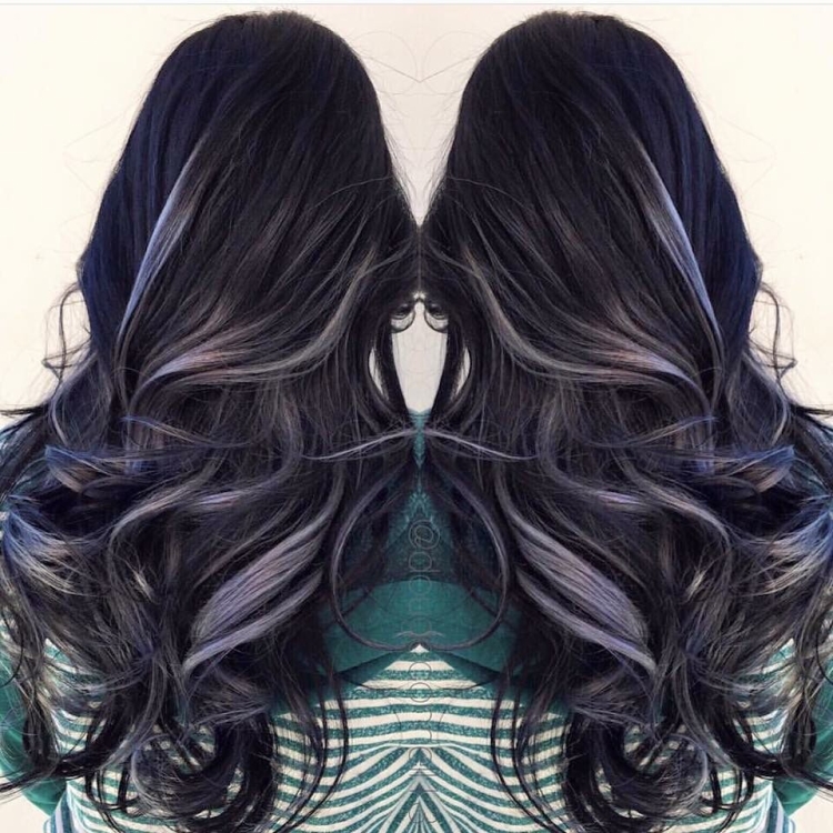 Окрашивание черных волос