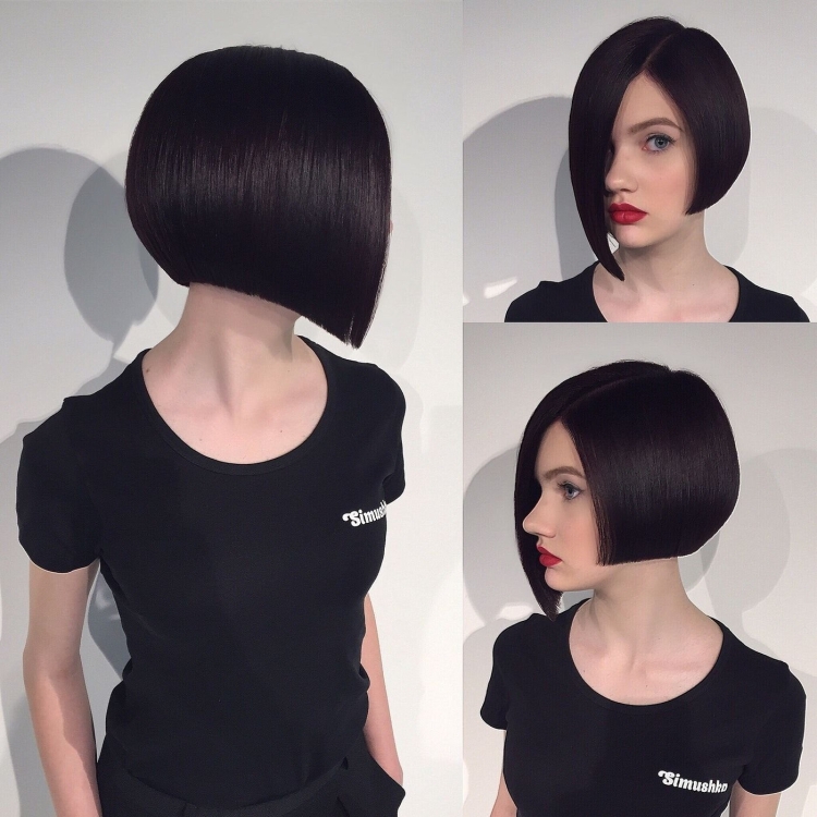 Стрижка каре асимметрия Боб Боб